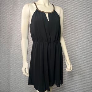 Poetry Little Black Dress M Chain Detail Glam Prom Slimming Sexy‎ Date Night